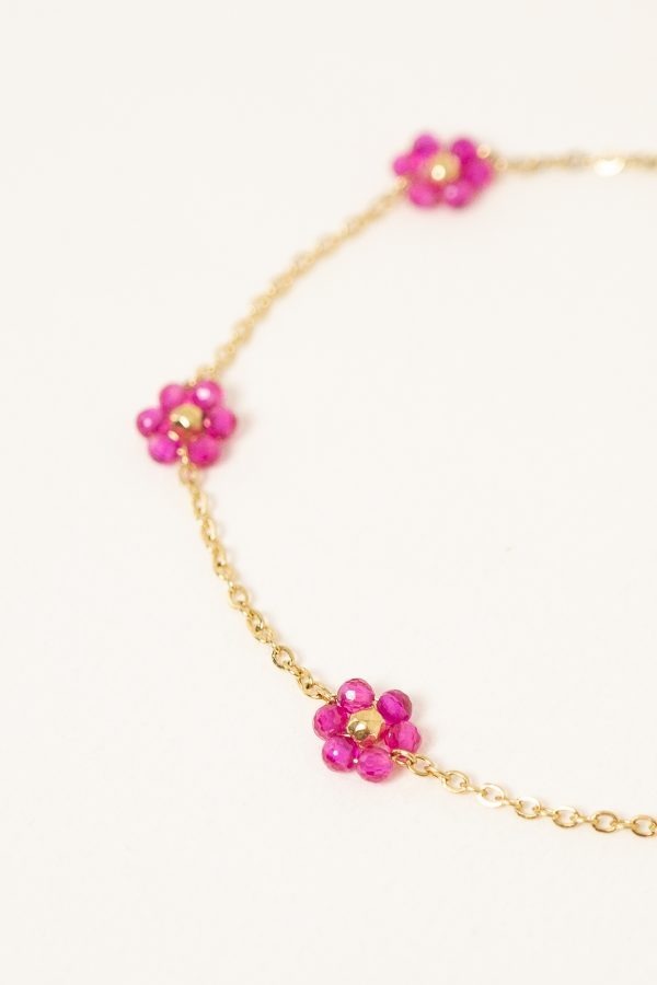 bracelet-prairie-fushia-acier-inoxydable