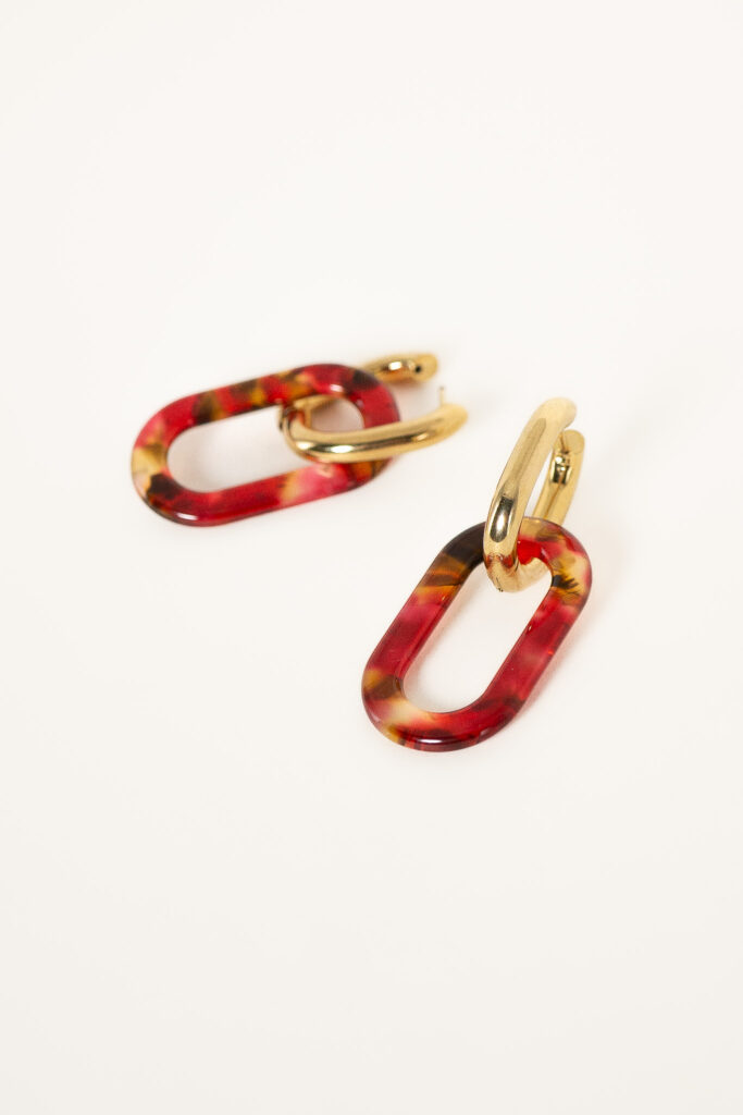 boucles-oreilles-manelle-rouge-acier-inoxydable