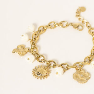 bracelet-tulipe-orange-rose-acier-inoxydable