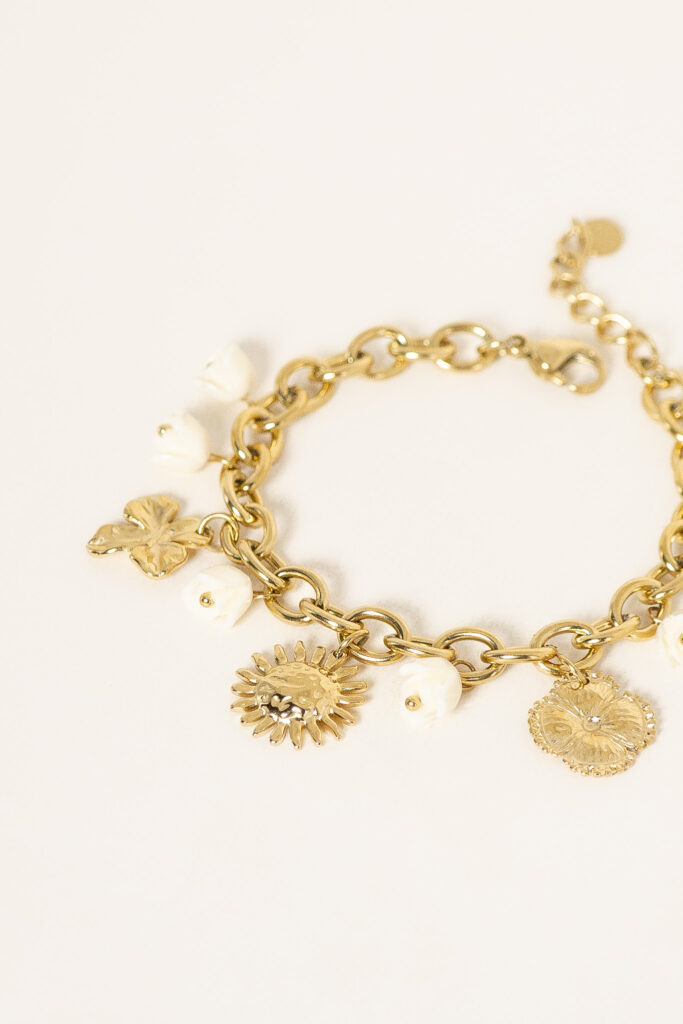 bracelet-tulipe-orange-rose-acier-inoxydable