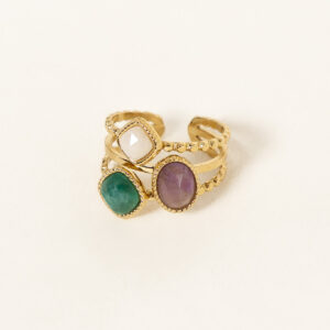 bague-sora-quartz-fraise-acier-inoxydable