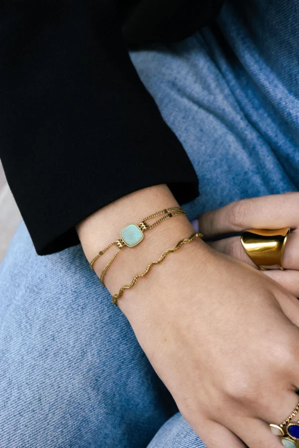 bracelet-ingrid-amazonite-wavy-acier-inoxydable